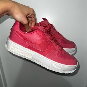 Women’s Nike red air force ones